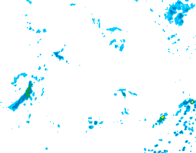 GDPS precipitation 018 hour forecast chart for Canada based on 2026/09/01 1200Z data