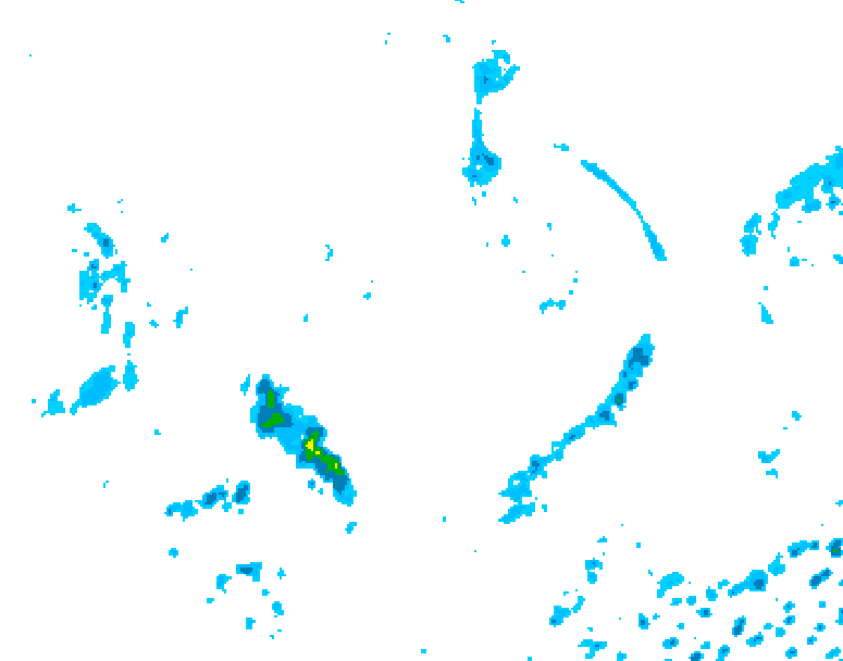 GDPS precipitation 150 hour forecast chart for Canada based on 2026/09/01 1200Z data