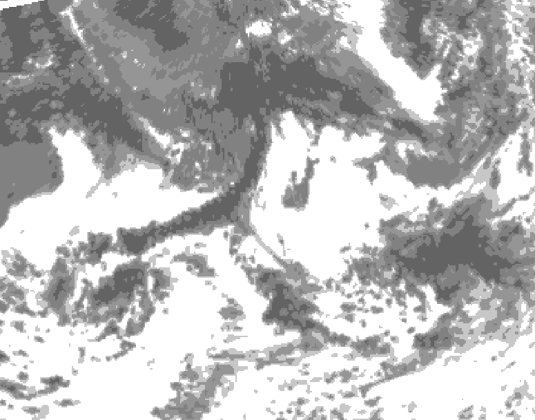 GDPS total cloud 096 hour forecast chart for Canada based on 2026/09/01 0000Z data