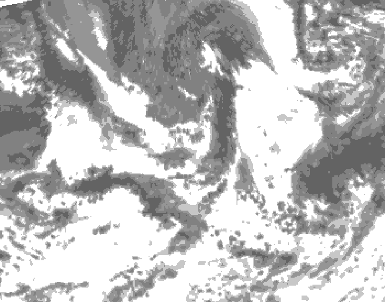 GDPS total cloud 120 hour forecast chart for Canada based on 2026/09/01 0000Z data