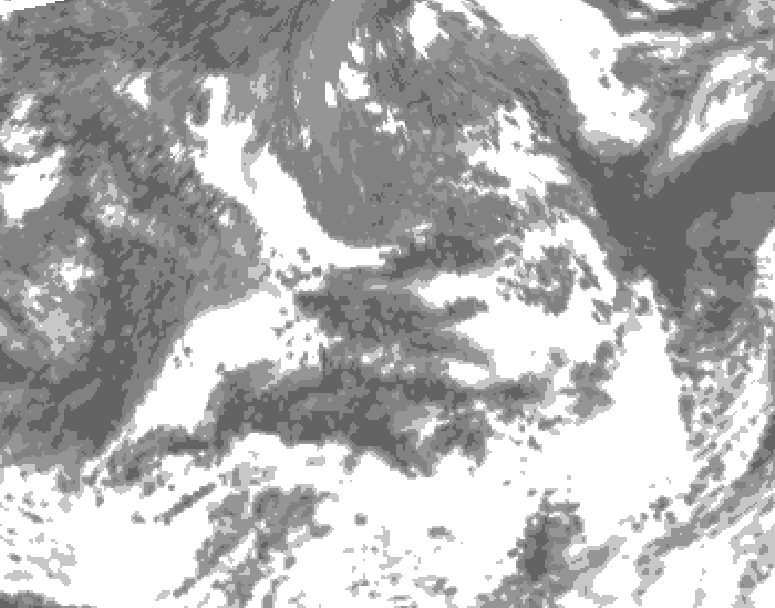 GDPS total cloud 168 hour forecast chart for Canada based on 2026/09/01 0000Z data