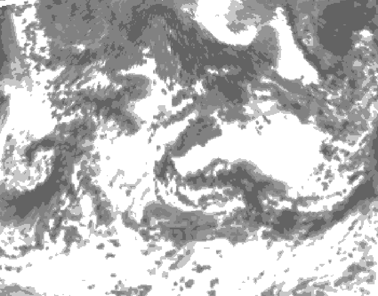 GDPS total cloud 018 hour forecast chart for Canada based on 2026/09/01 1200Z data