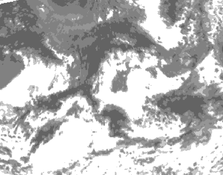 GDPS total cloud 078 hour forecast chart for Canada based on 2026/09/01 1200Z data