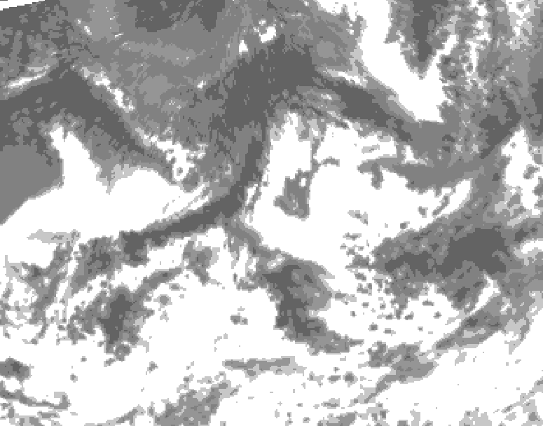 GDPS total cloud 084 hour forecast chart for Canada based on 2026/09/01 1200Z data