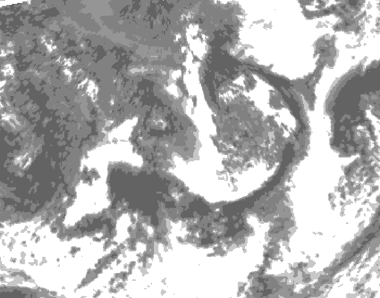 GDPS total cloud 150 hour forecast chart for Canada based on 2026/09/01 1200Z data