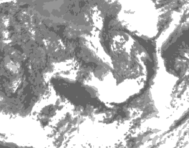 GDPS total cloud 156 hour forecast chart for Canada based on 2026/09/01 1200Z data