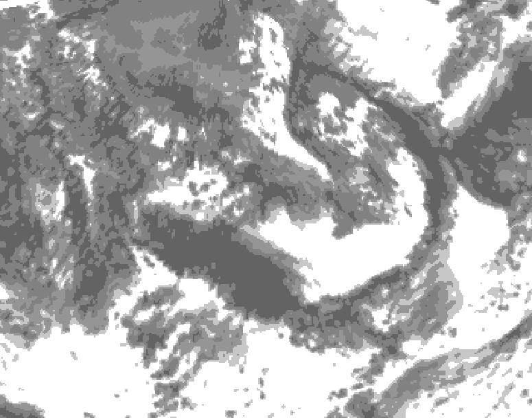 GDPS total cloud 162 hour forecast chart for Canada based on 2026/09/01 1200Z data