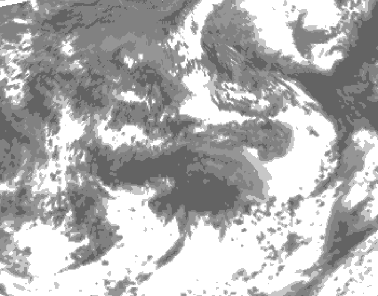GDPS total cloud 180 hour forecast chart for Canada based on 2026/09/01 1200Z data