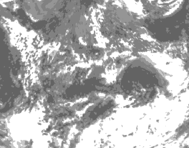 GDPS total cloud 210 hour forecast chart for Canada based on 2026/09/01 1200Z data