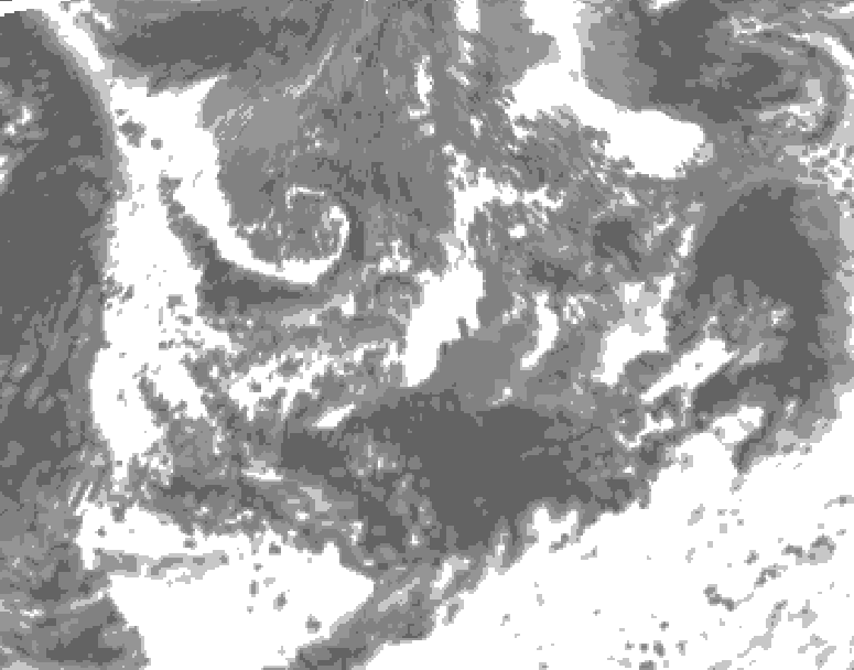 GDPS total cloud 240 hour forecast chart for Canada based on 2026/09/01 1200Z data