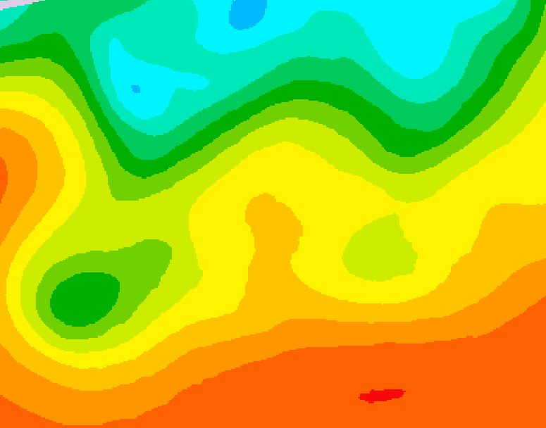 GDPS 500 millibar geopotential height 036 hour forecast chart for Canada based on 2026/09/02 1200Z data