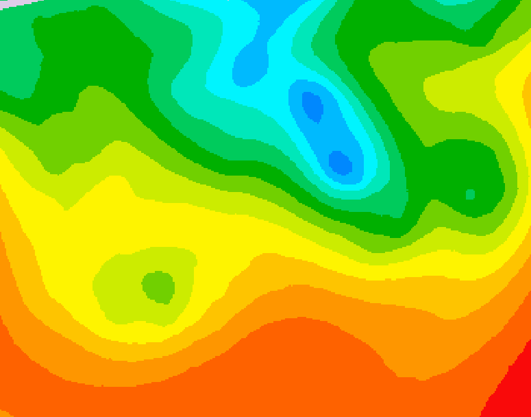 GDPS 500 millibar geopotential height 132 hour forecast chart for Canada based on 2026/09/02 1200Z data
