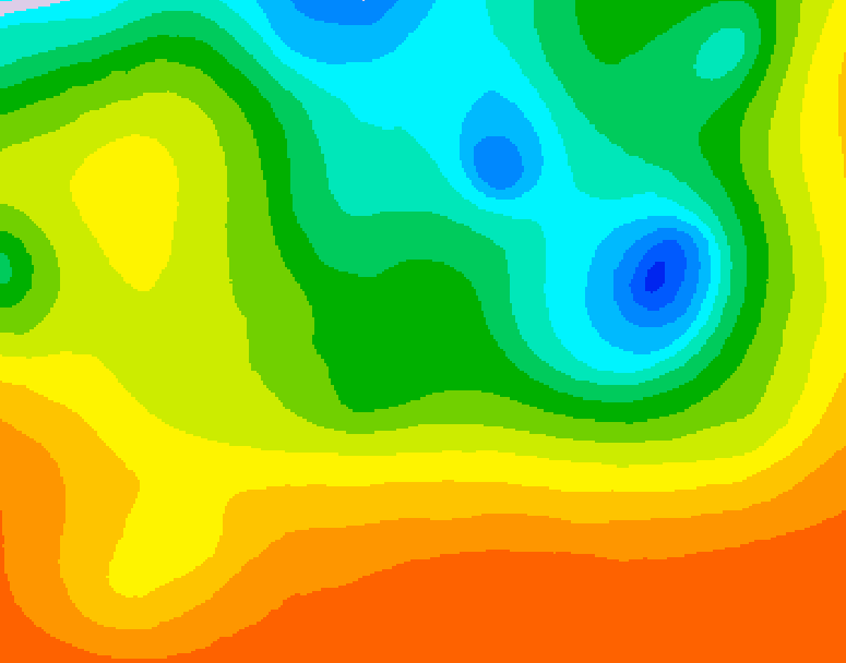 GDPS 500 millibar geopotential height 222 hour forecast chart for Canada based on 2026/09/02 1200Z data