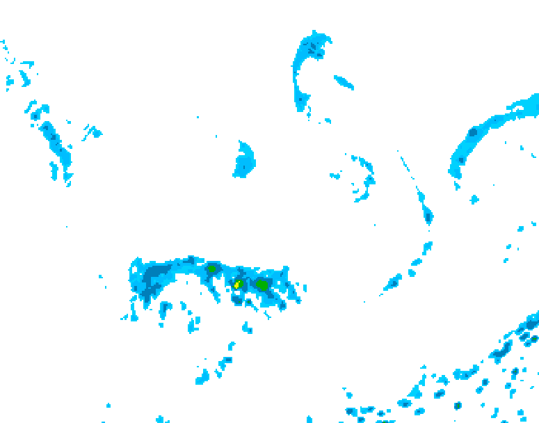 GDPS precipitation 132 hour forecast chart for Canada based on 2026/09/02 1200Z data