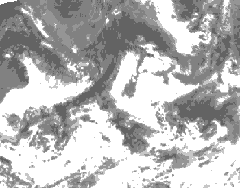 GDPS total cloud 072 hour forecast chart for Canada based on 2026/09/02 0000Z data