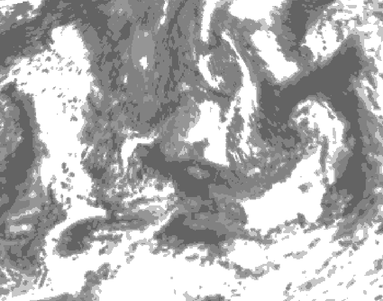 GDPS total cloud 222 hour forecast chart for Canada based on 2026/09/02 1200Z data