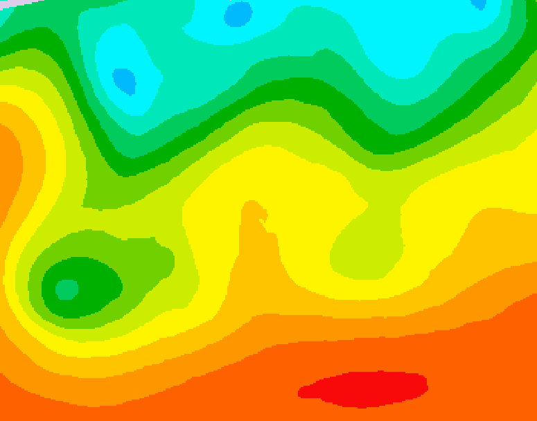 GDPS 500 millibar geopotential height 018 hour forecast chart for Canada based on 2026/09/03 0000Z data