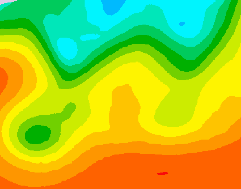 GDPS 500 millibar geopotential height 030 hour forecast chart for Canada based on 2026/09/03 0000Z data