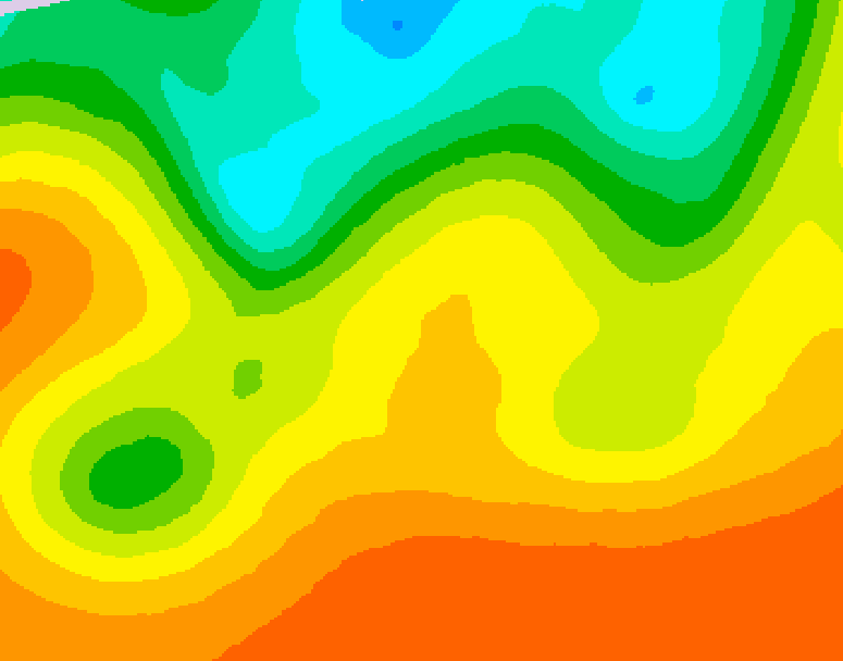 GDPS 500 millibar geopotential height 036 hour forecast chart for Canada based on 2026/09/03 0000Z data