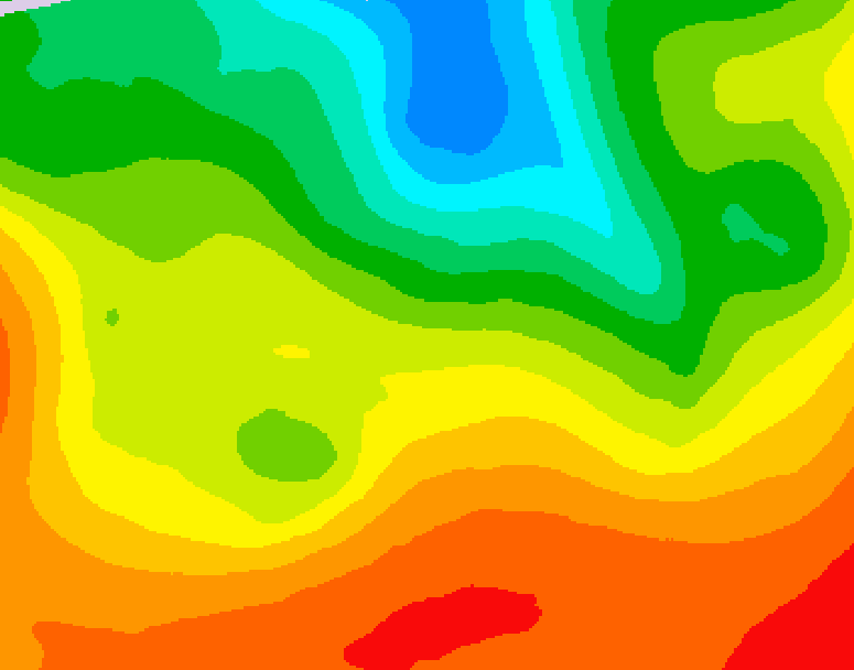 GDPS 500 millibar geopotential height 132 hour forecast chart for Canada based on 2026/09/03 0000Z data