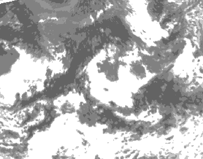 GDPS total cloud 036 hour forecast chart for Canada based on 2026/09/03 0000Z data