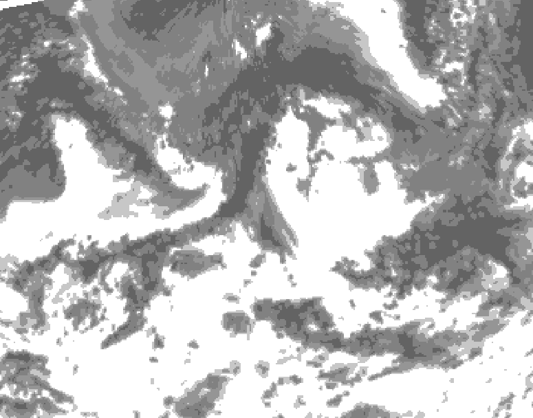 GDPS total cloud 054 hour forecast chart for Canada based on 2026/09/03 0000Z data