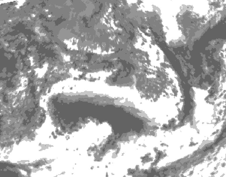 GDPS total cloud 132 hour forecast chart for Canada based on 2026/09/03 0000Z data