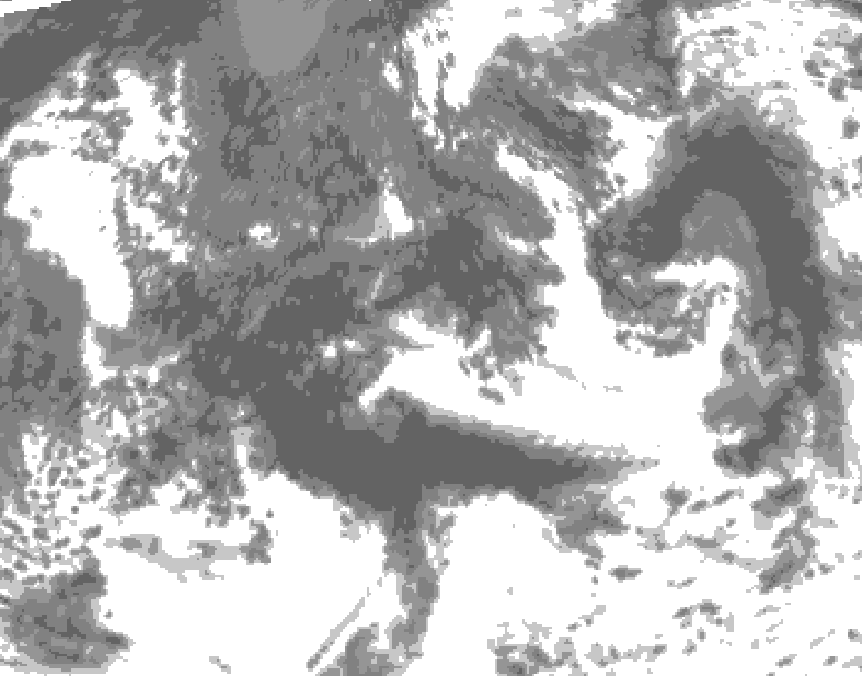 GDPS total cloud 210 hour forecast chart for Canada based on 2026/09/03 0000Z data