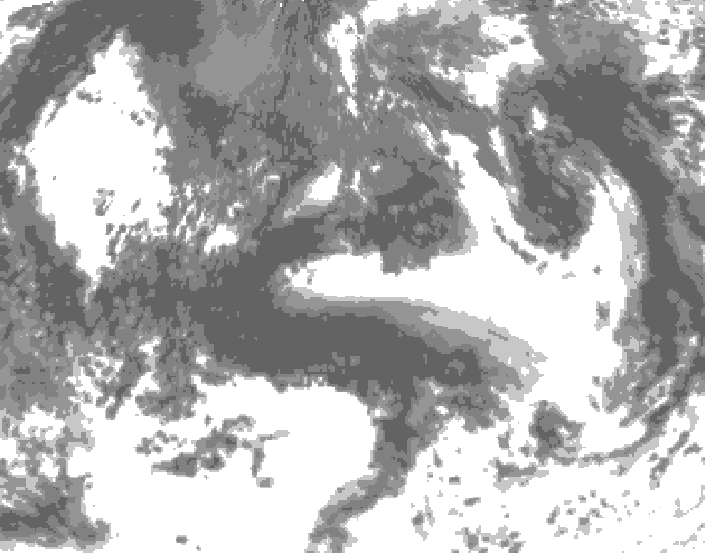 GDPS total cloud 222 hour forecast chart for Canada based on 2026/09/03 0000Z data