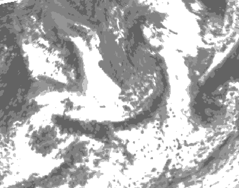 GDPS total cloud 084 hour forecast chart for Canada based on 2026/09/03 1200Z data