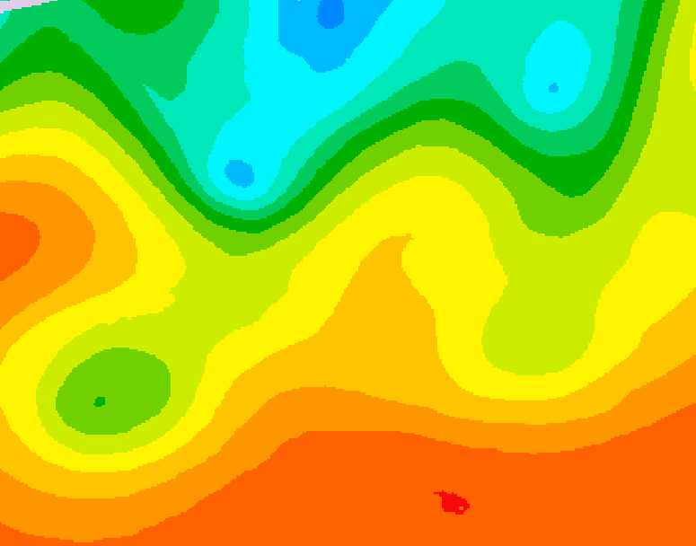 GDPS 500 millibar geopotential height 018 hour forecast chart for Canada based on 2026/09/04 0000Z data