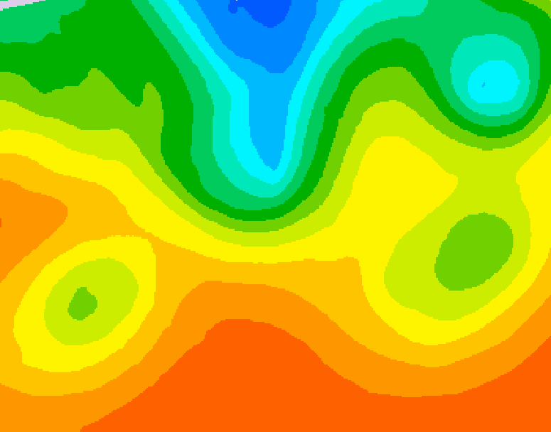 GDPS 500 millibar geopotential height 036 hour forecast chart for Canada based on 2026/09/04 1200Z data