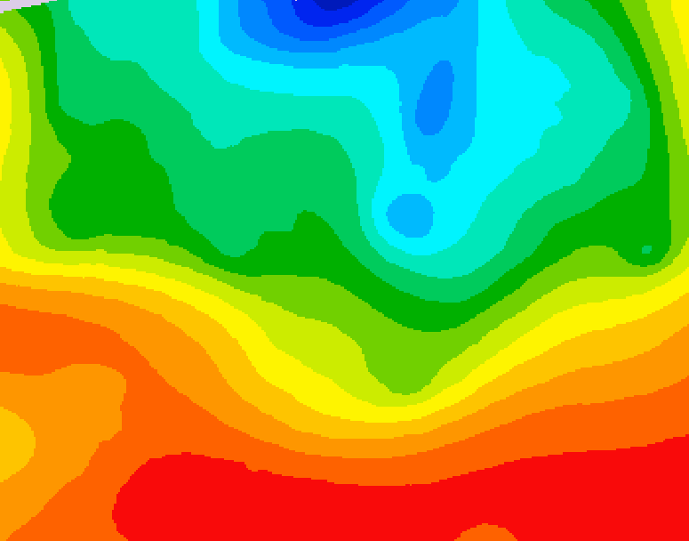 GDPS 500 millibar geopotential height 132 hour forecast chart for Canada based on 2026/09/04 1200Z data