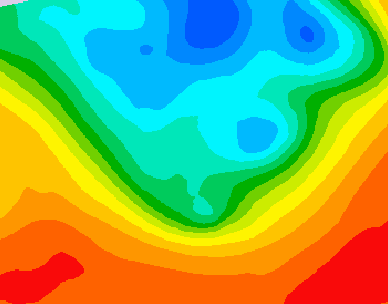 GDPS 500 millibar geopotential height 222 hour forecast chart for Canada based on 2026/09/04 1200Z data