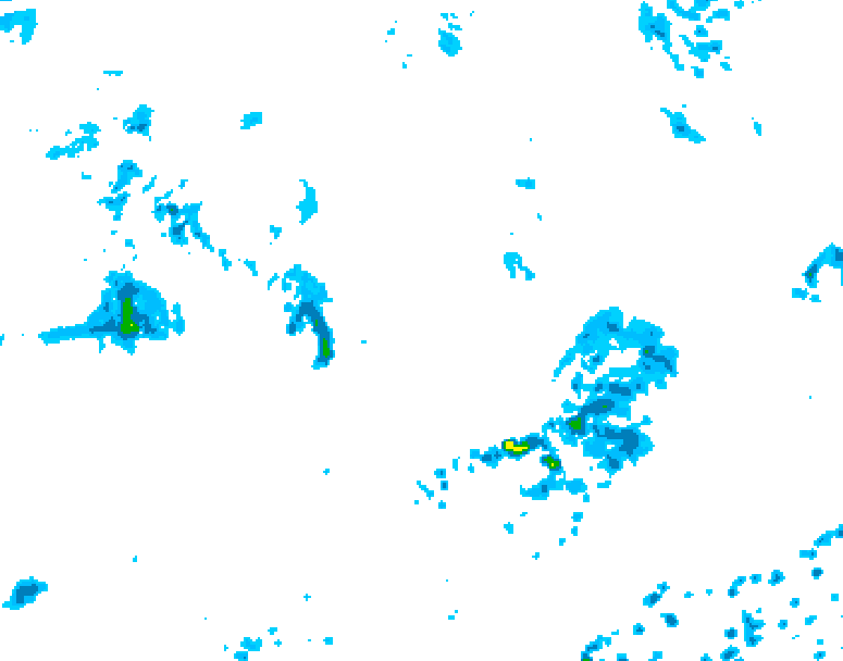 GDPS precipitation 132 hour forecast chart for Canada based on 2026/09/04 1200Z data