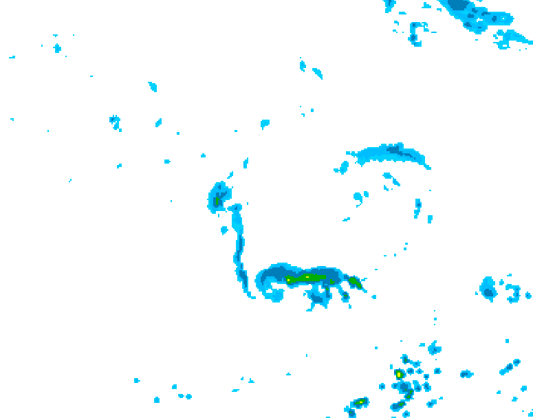 GDPS precipitation 222 hour forecast chart for Canada based on 2026/09/04 1200Z data