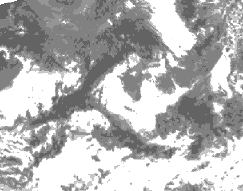 GDPS total cloud 012 hour forecast chart for Canada based on 2026/09/04 0000Z data