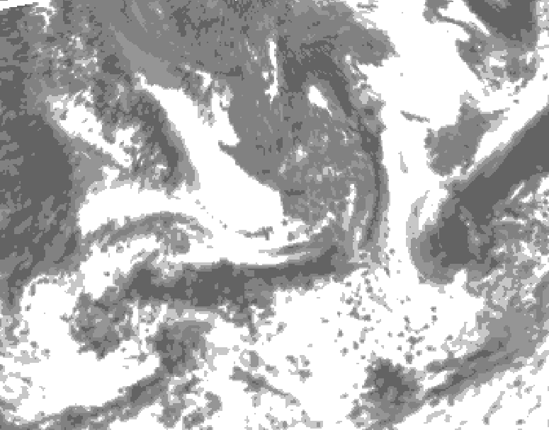 GDPS total cloud 072 hour forecast chart for Canada based on 2026/09/04 0000Z data