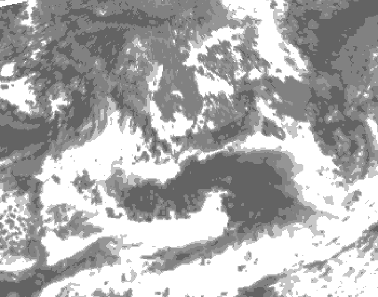 GDPS total cloud 132 hour forecast chart for Canada based on 2026/09/04 0000Z data