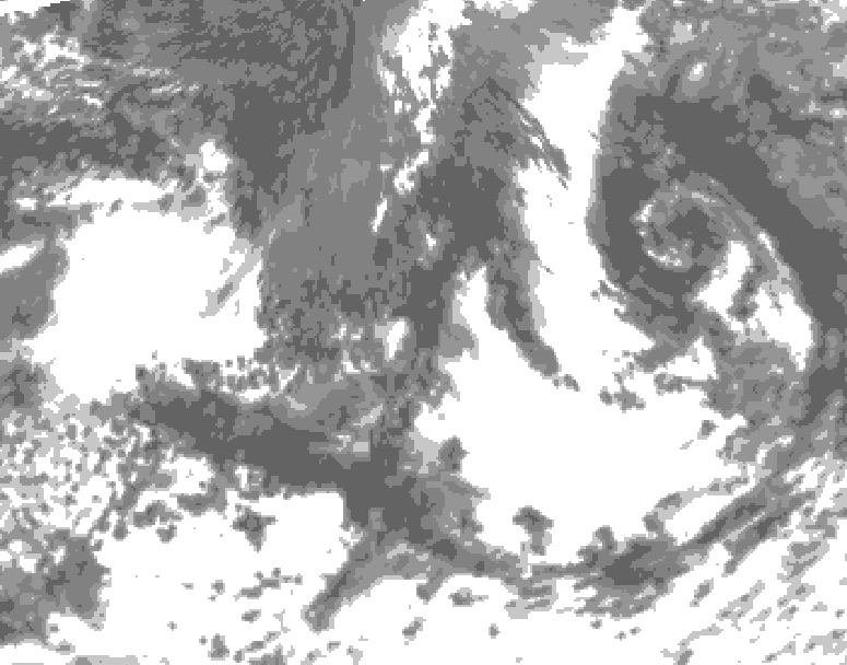 GDPS total cloud 198 hour forecast chart for Canada based on 2026/09/04 0000Z data