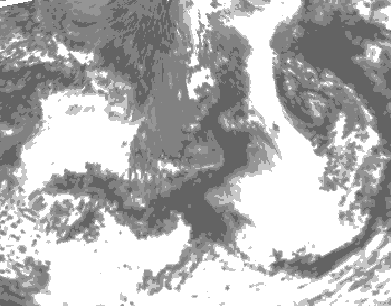 GDPS total cloud 210 hour forecast chart for Canada based on 2026/09/04 0000Z data