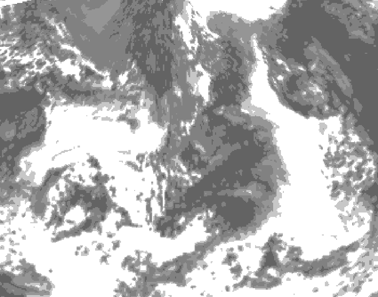 GDPS total cloud 222 hour forecast chart for Canada based on 2026/09/04 0000Z data
