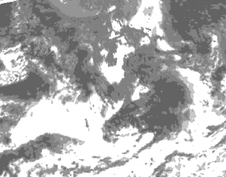 GDPS total cloud 132 hour forecast chart for Canada based on 2026/09/04 1200Z data