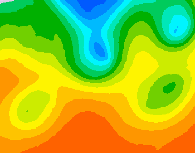 GDPS 500 millibar geopotential height 030 hour forecast chart for Canada based on 2026/09/05 0000Z data