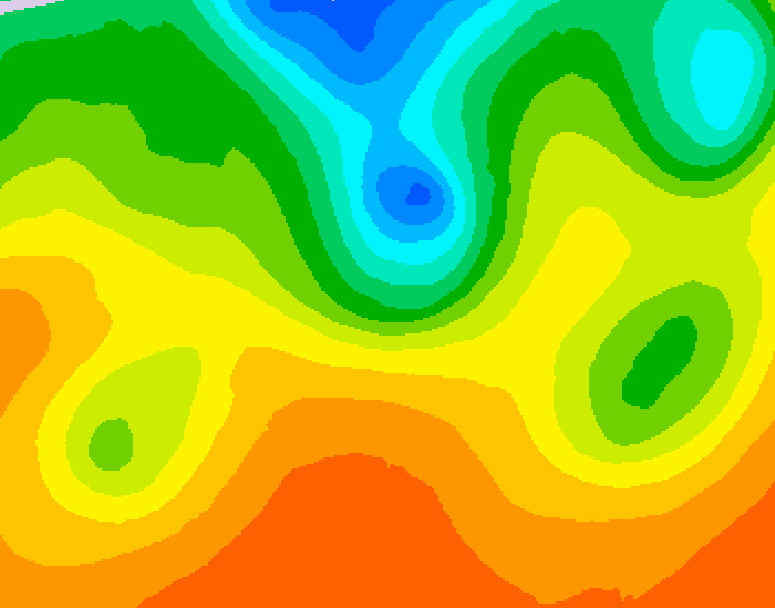 GDPS 500 millibar geopotential height 036 hour forecast chart for Canada based on 2026/09/05 0000Z data