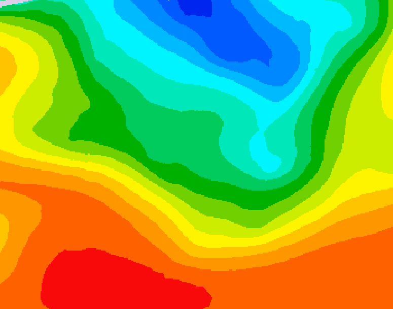GDPS 500 millibar geopotential height 132 hour forecast chart for Canada based on 2026/09/05 0000Z data