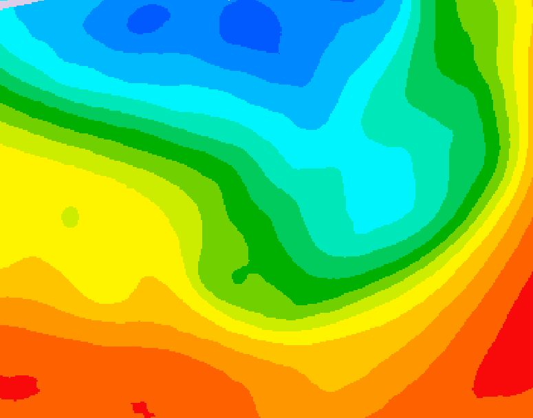 GDPS 500 millibar geopotential height 186 hour forecast chart for Canada based on 2026/09/05 0000Z data