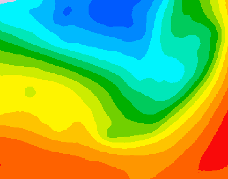 GDPS 500 millibar geopotential height 198 hour forecast chart for Canada based on 2026/09/05 0000Z data