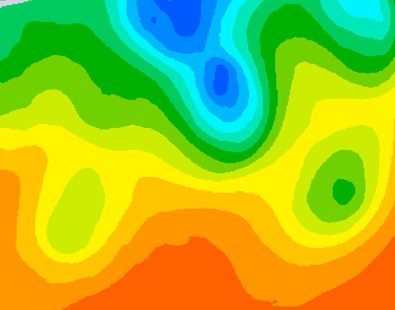 GDPS 500 millibar geopotential height 036 hour forecast chart for Canada based on 2026/09/05 1200Z data