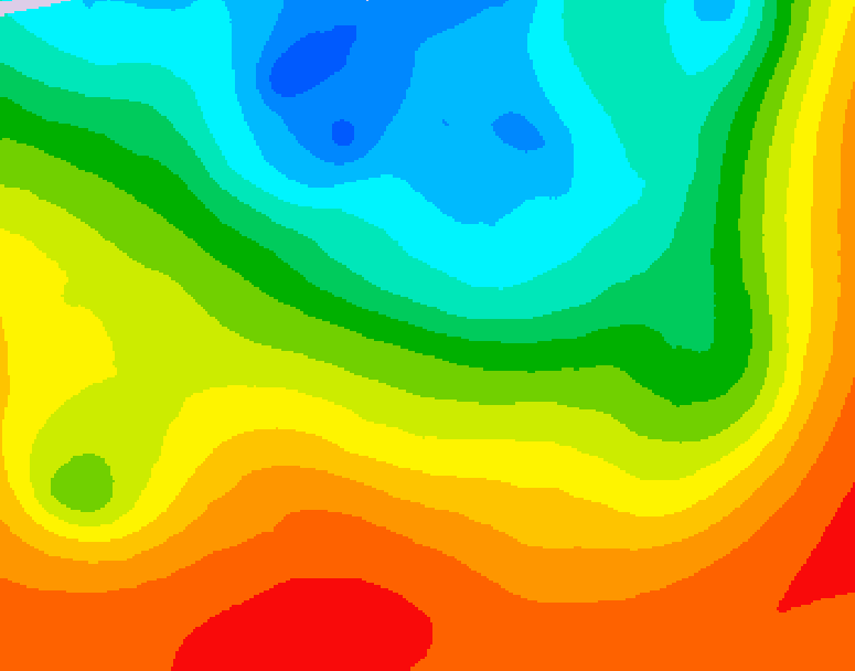 GDPS 500 millibar geopotential height 222 hour forecast chart for Canada based on 2026/09/05 1200Z data
